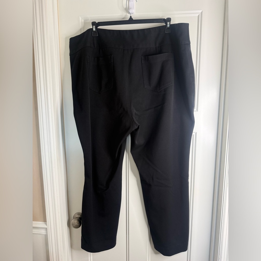 Women’s NIC+ZOE Plus Work It Straight-Leg Trouser, Black sz 24W - Picture 5 of 9